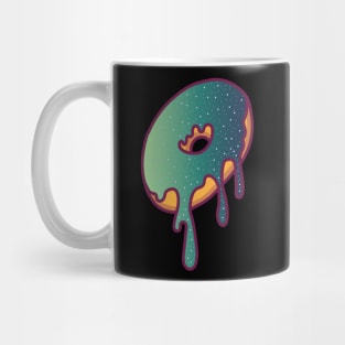 Dripping Galaxy Donut (Green) Mug